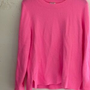 J. Crew Vibrant Pink Crew Neck Sweater